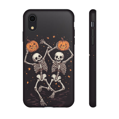 Dancing Skeletons with Jack-o'-Lanterns Phone Cover