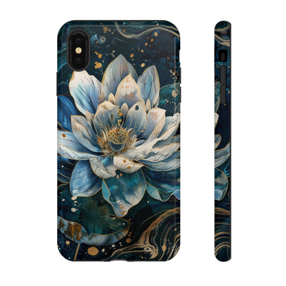 Zen Stained Glass Lotus Floral Design Phone Case