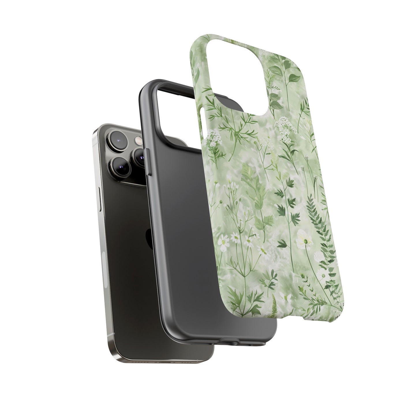 Floral Sage Green Wildflower Phone Case