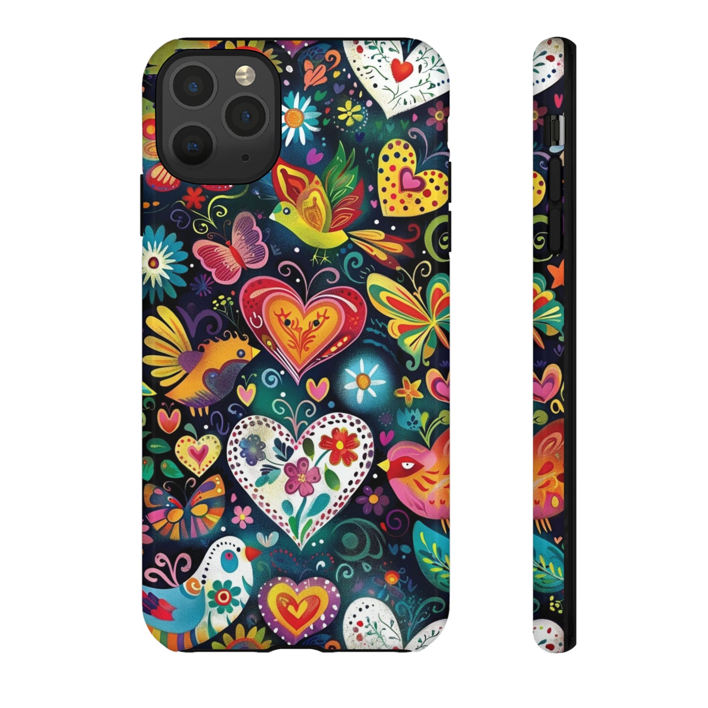 Floral Butterfly Magic Hearts Phone Case