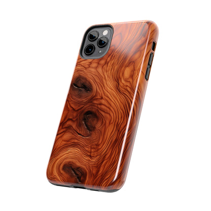 Elegant Timber: Faux Oak Wood Pattern | Dazzling Nature-Inspired iPhone Case