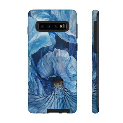 Floral Blue Iris Oil Painting Flower Phone Case