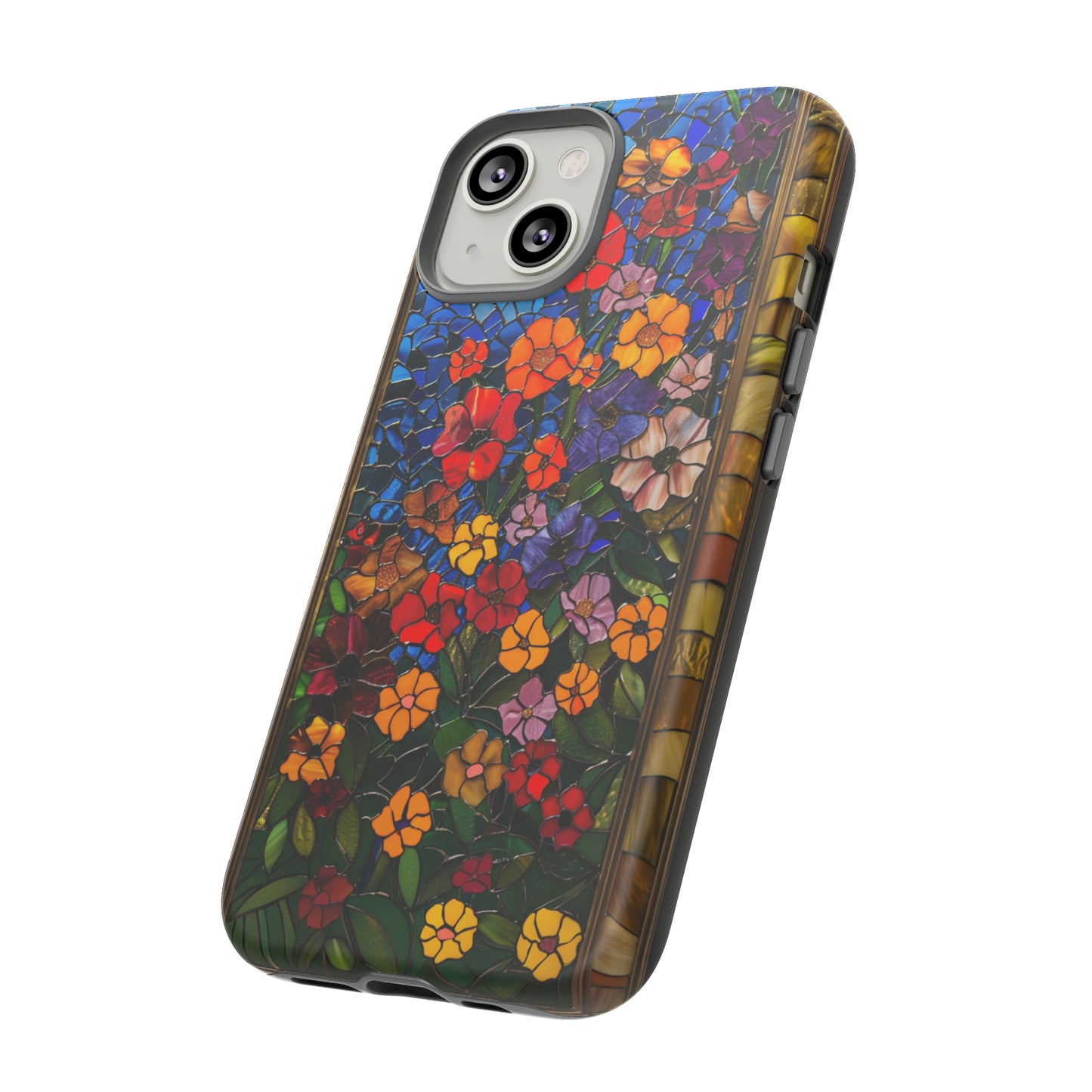 Gustav Klimt Style Flower Garden Painting Phone Case for iPhone 15, 14, Pro Max, 13, 12 & Samsung Galaxy S23, S22, S21, Google Pixel