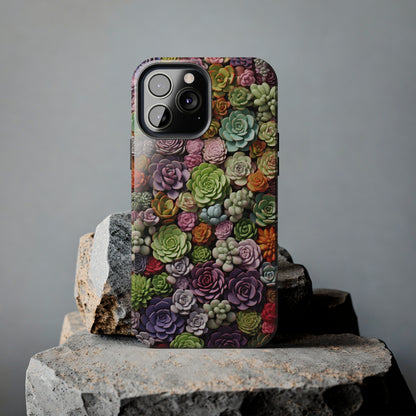 Succulent Desert Cactus Floral iPhone Case | Embrace the Beauty of Arid Elegance