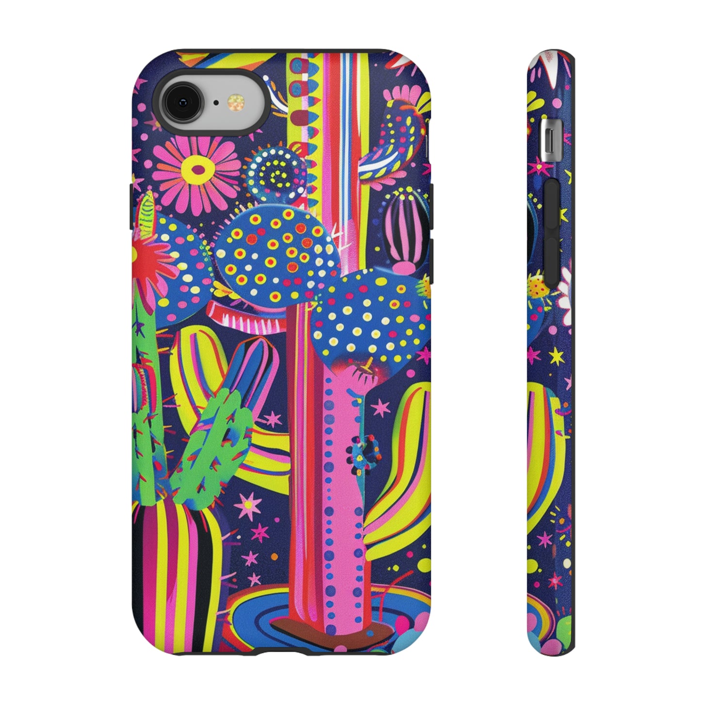 Retro 1960s Psychedelic Cactus Flowers Phone Case