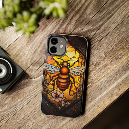 Stained glass Honey Bee iPhone Case | Embrace the Sweetness of Nature's Workers