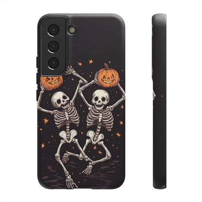 Dancing Skeletons with Jack-o'-Lanterns Phone Cover