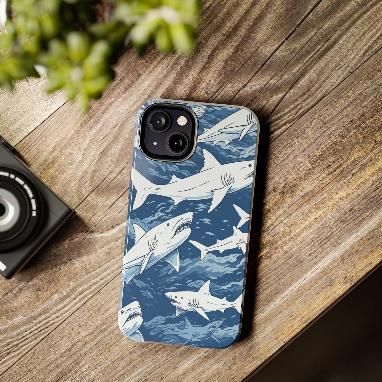 Shark Design: Dive into the Depths with an Aquatic Adventure iPhone Case