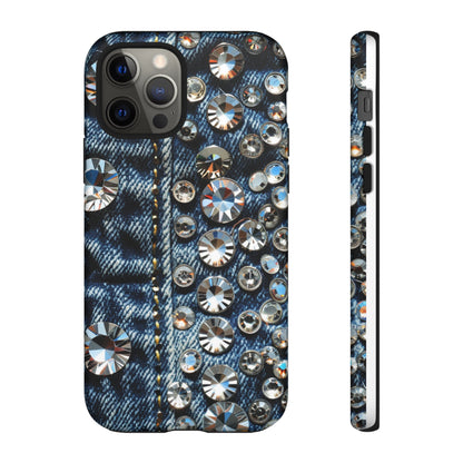 Blue Jean Queen Rhinestone Bling Phone Case