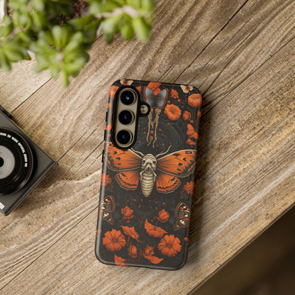 Eerie Elegance Halloween Goth Moth Phone Cover