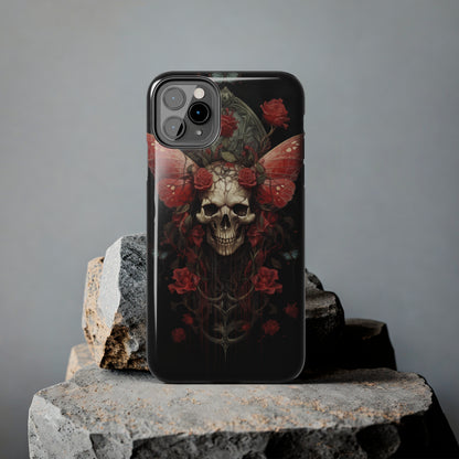 Deadhead Moth Gothic Dark Academia iPhone Case | Embrace Mysterious Elegance