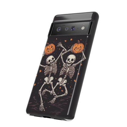 Dancing Skeletons with Jack-o'-Lanterns Phone Cover