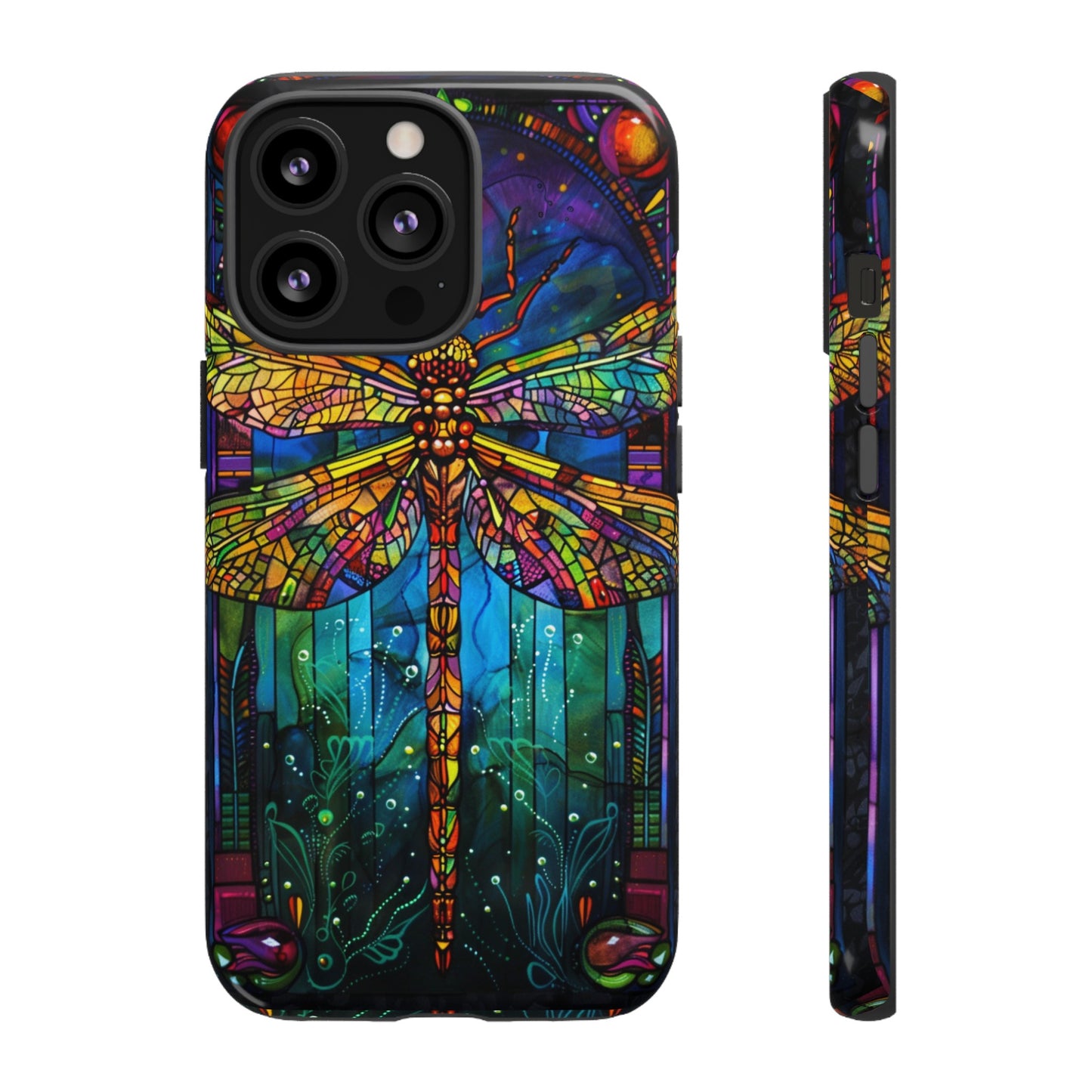 Art Deco Stained Glass Dragonfly Phone Cover