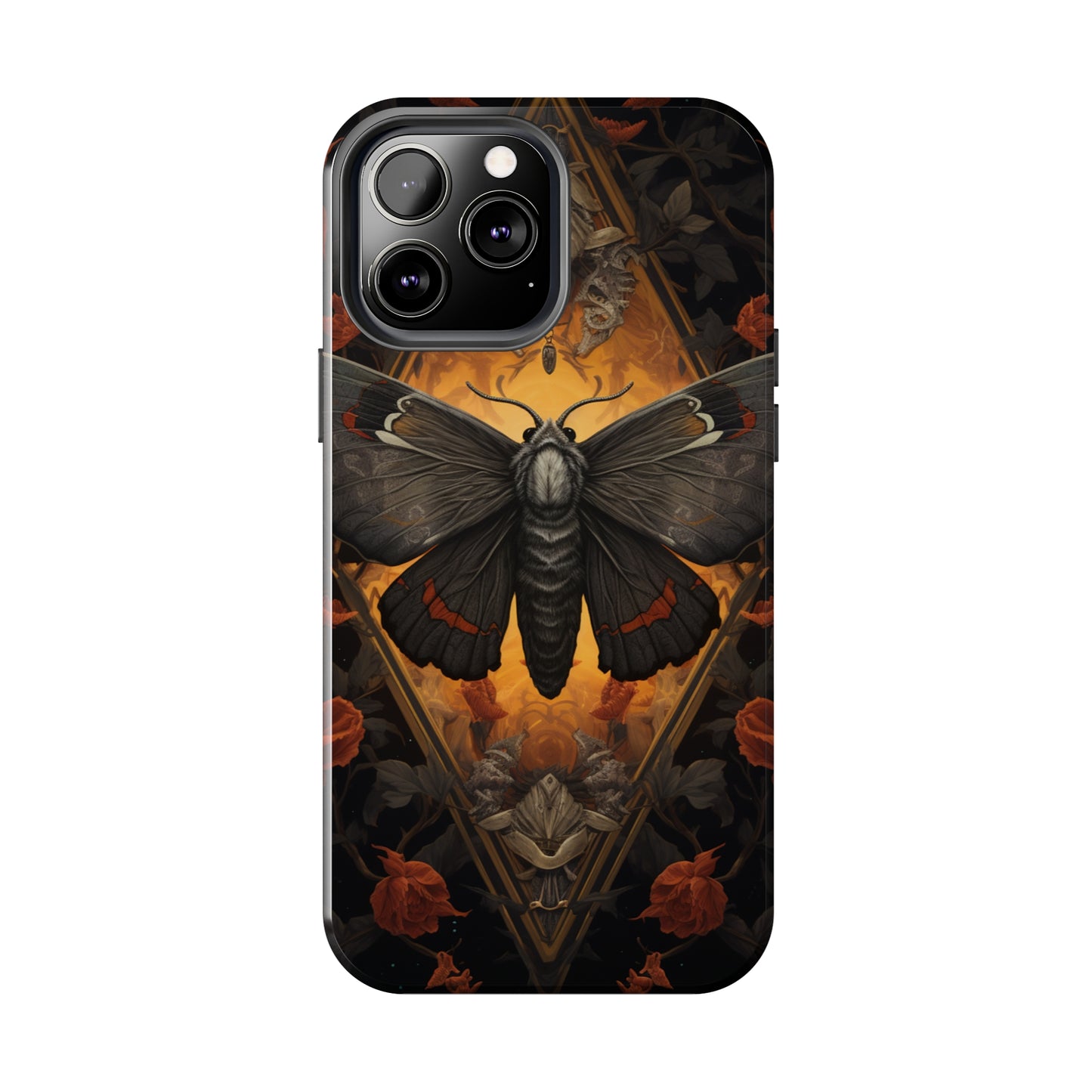 iPhone Case | Lost in Thought: Dark Academia Moth iPhone Tough Case