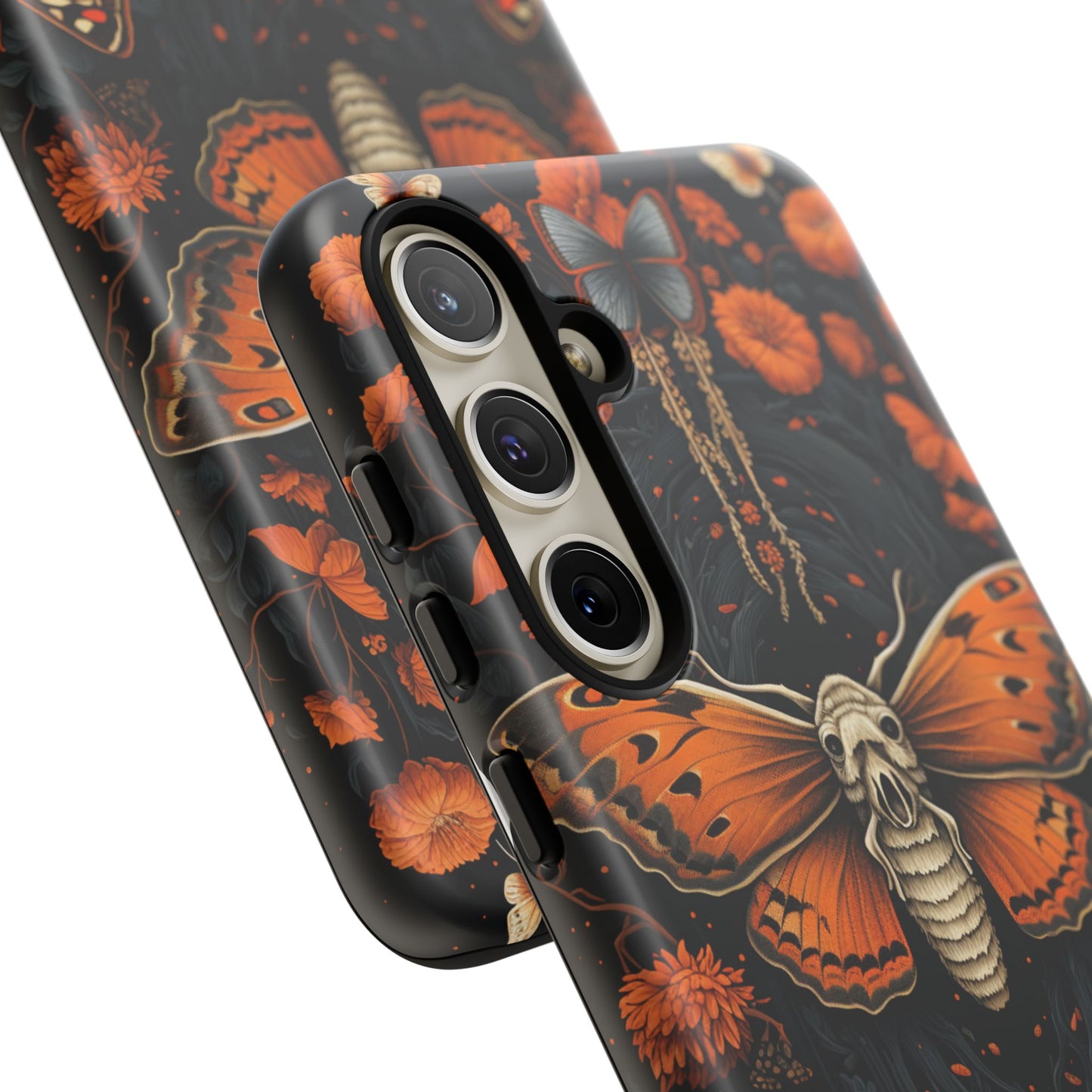 Eerie Elegance Halloween Goth Moth Phone Cover