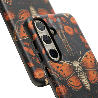 Eerie Elegance Halloween Goth Moth Phone Cover