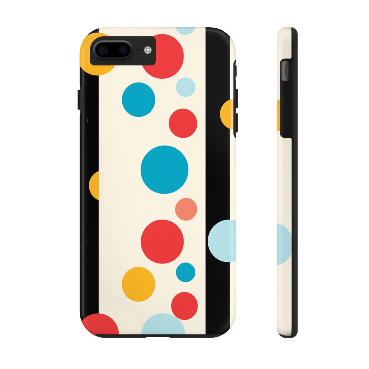 Classic Meets Creative: Abstract Polka Dots Tough Case for iPhone