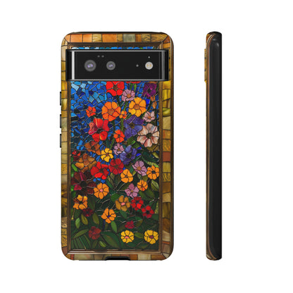 Gustav Klimt Style Flower Garden Painting Phone Case for iPhone 15, 14, Pro Max, 13, 12 & Samsung Galaxy S23, S22, S21, Google Pixel