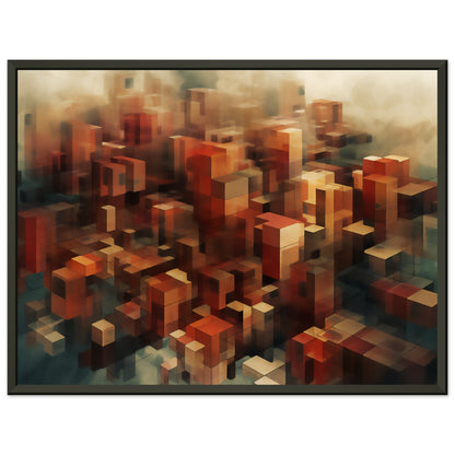 Multidimensional Latent Space Metal Framed Poster - Abstract Art
