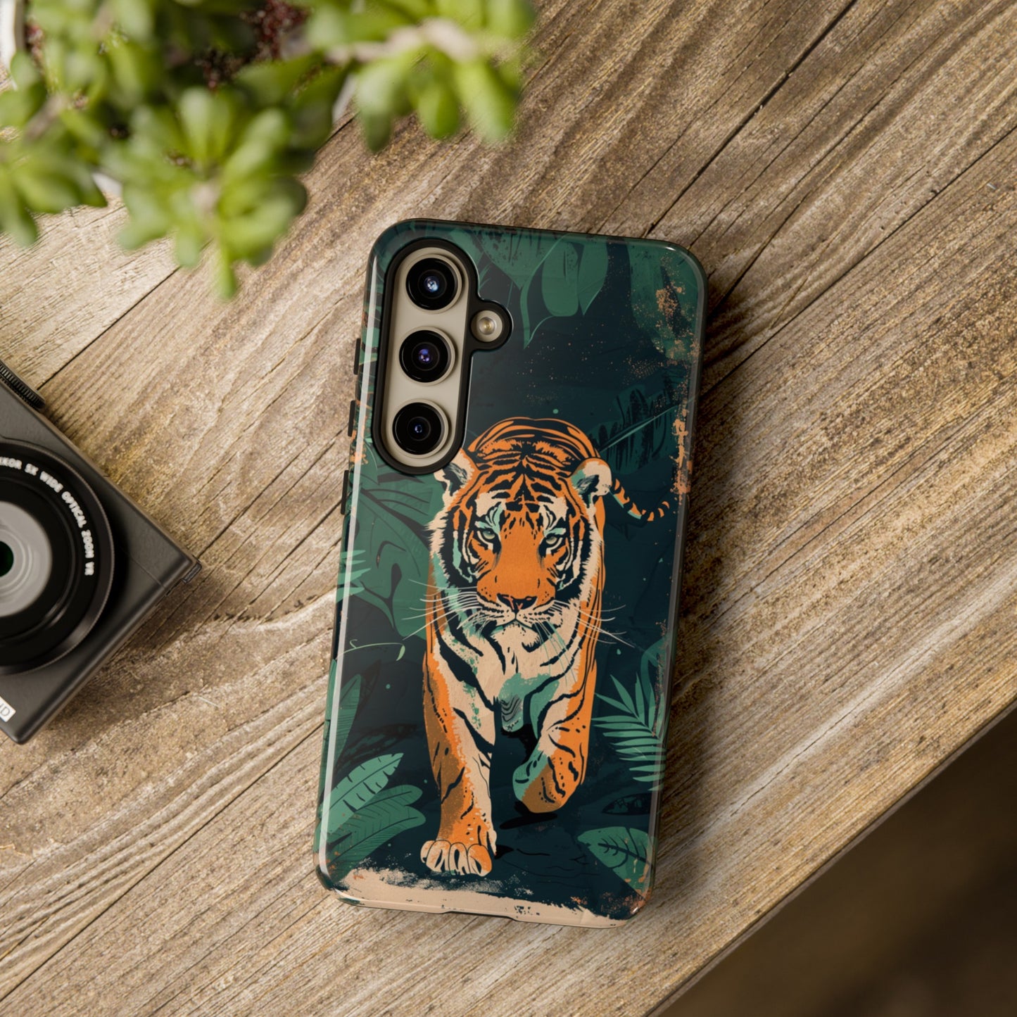 Retro Jungle Tiger Phone Case