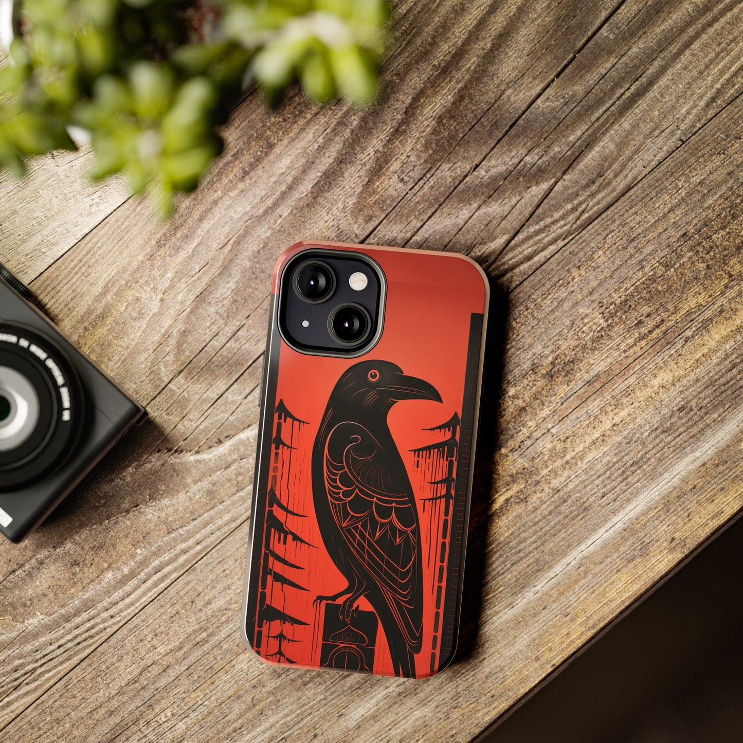 Mystic Totem: Northwest Native American Tribal Raven | Cultural Heritage iPhone Case