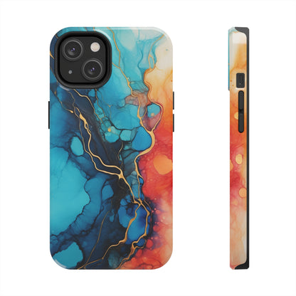 Marbled Watercolor iPhone Case | Embrace the Mesmerizing Multicolor Art