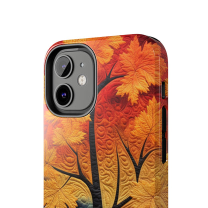 Autumn Forest Embroidered iPhone Case