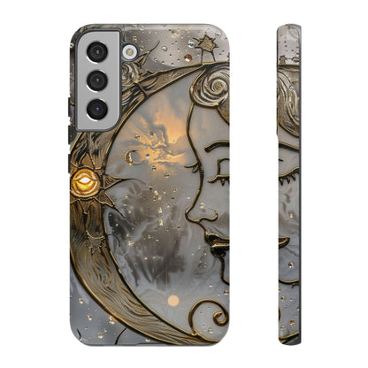 Moon Stars Stained Glass Starry Night Phone Case