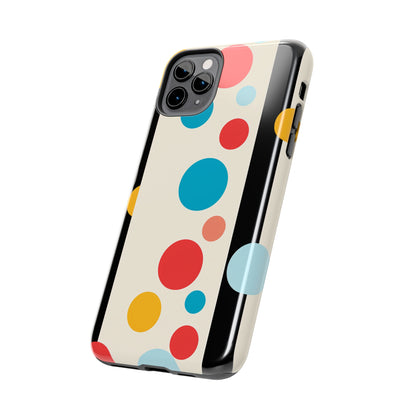 Classic Meets Creative: Abstract Polka Dots Tough Case for iPhone