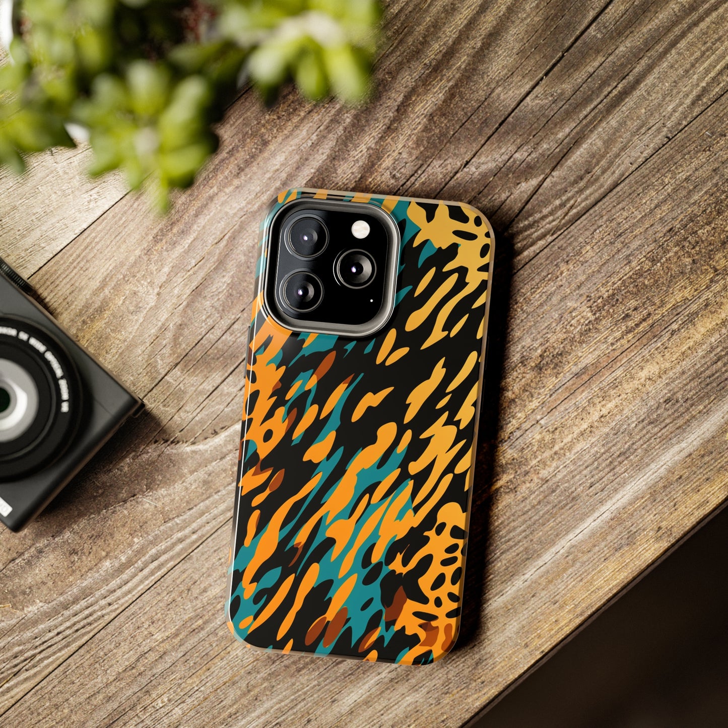 Luxury Leopard & Retro Magic Zebra: The Ultimate Wild Duo iPhone Case