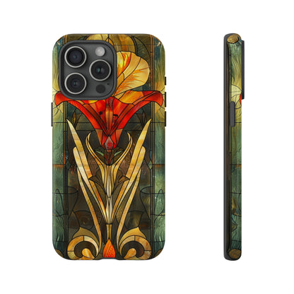 Art Deco Stained Glass floral Phone Case