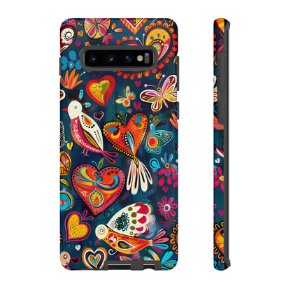 Bright Colorful Mexican Style Mural Painting Phone Case