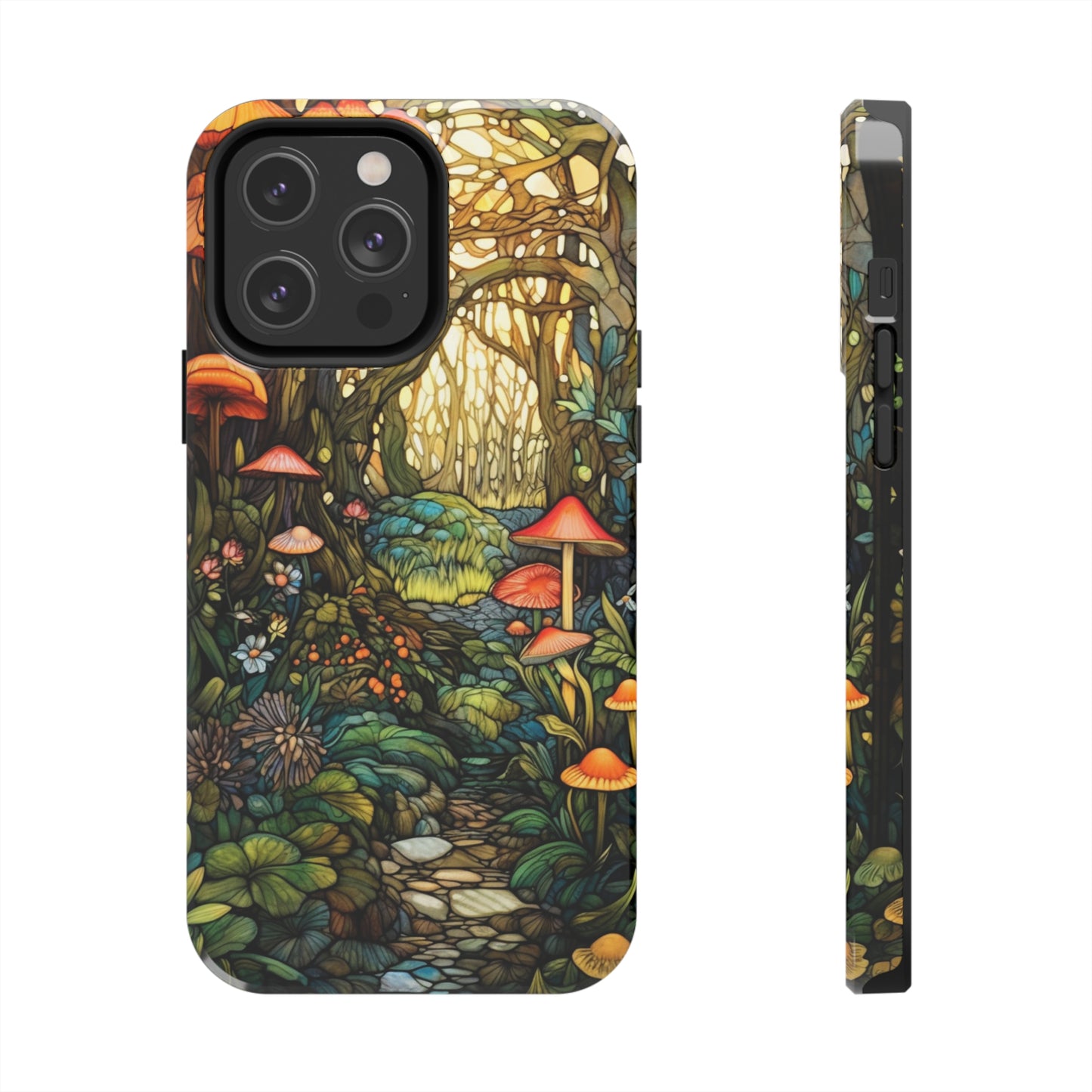 Magic Mushroom Boho Vibe iPhone Tough Case | Embrace the Enchantment of Nature with Durable Style