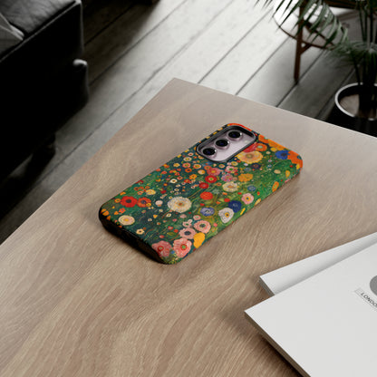 Gustav Klimt Style Flower Garden Painting Phone Case