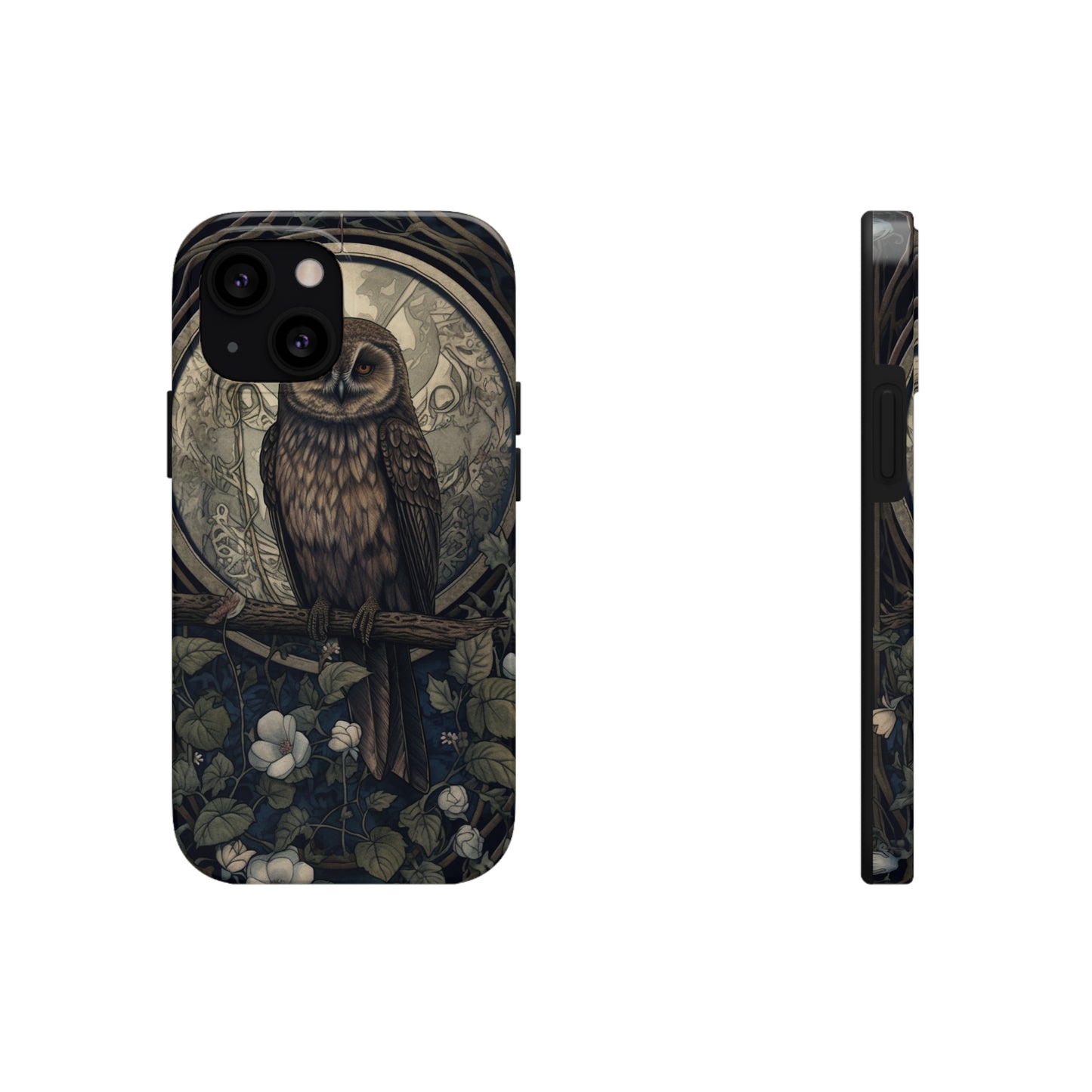 The Hermit Owl | Dark Academia Aesthetic Retro Tough iPhone Case | Embrace Mystical Vibes with Captivating Tarot Art and Reliable Protection