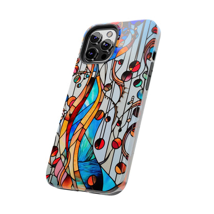 Golden Era Elegance: Art Deco Stained Glass iPhone Case | Vintage Glamour in Modern Protection