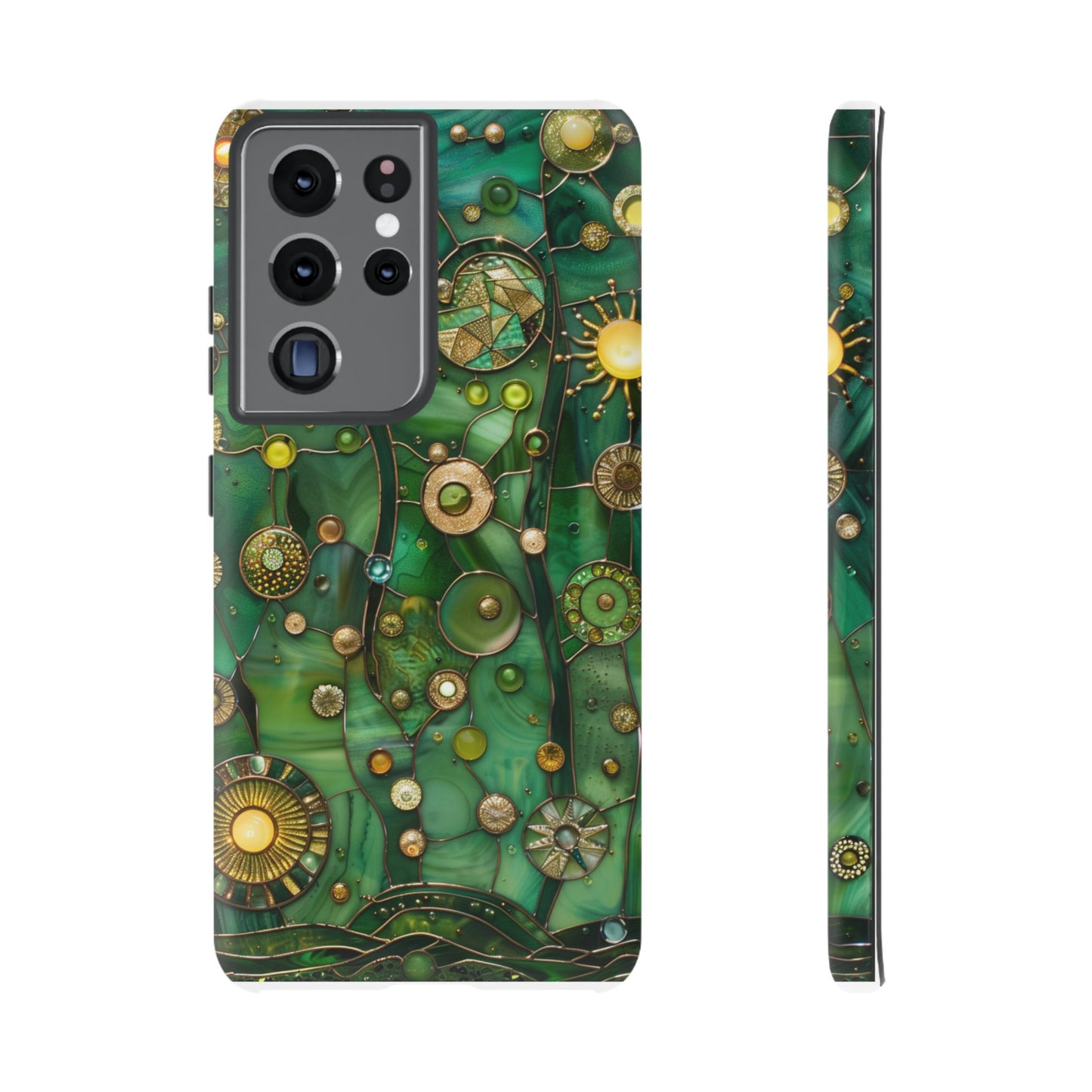 Green Celestial Stained Glass Mosaic Phone Case