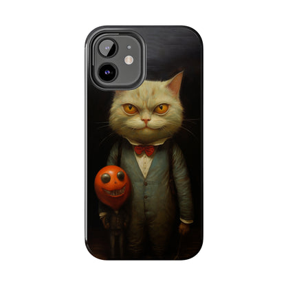 Creepy Spooky Halloween Cat iPhone Case | Dark Academia, Goth