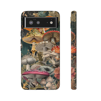 Vintage Illustration Mushroom Collage Phone Case