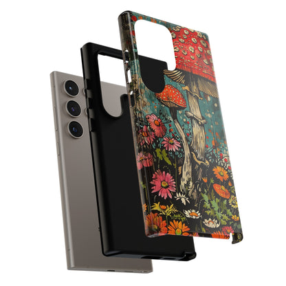 Trippy Magic Mushroom Retro Art Phone Case