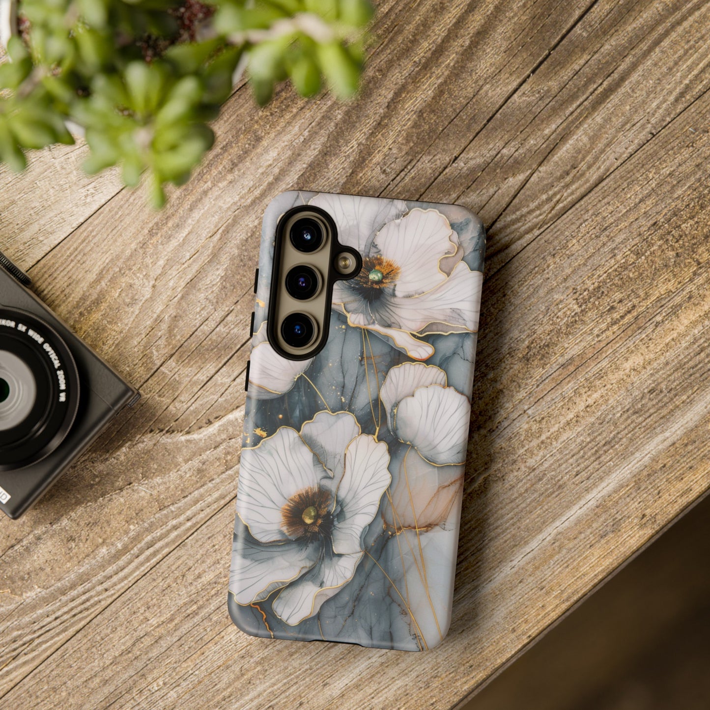 Flowers and Gold Phone Case