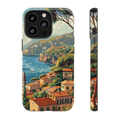 Midcentury French Riviera Landscape Painting Phone Case