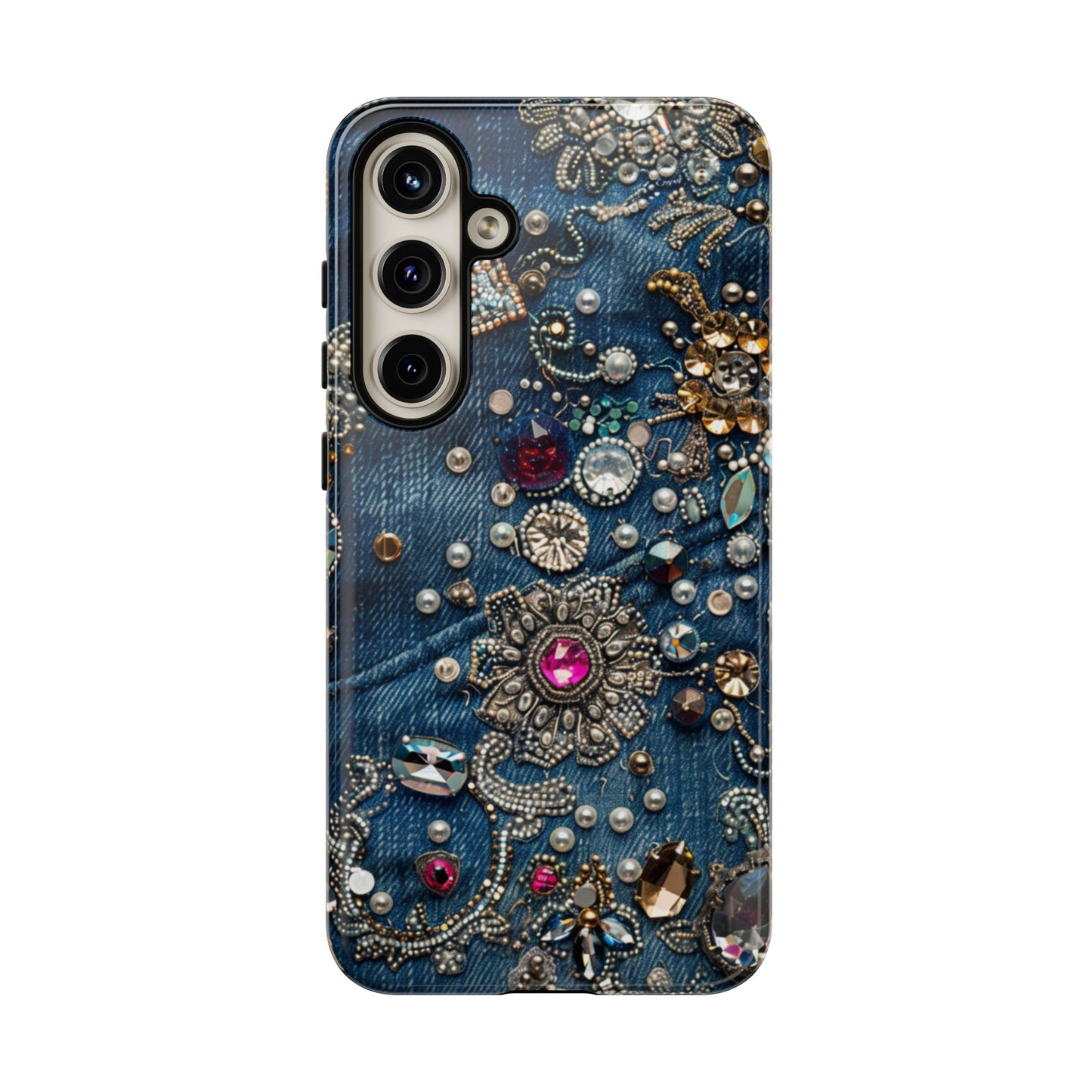 Blue Jean Queen Rhinestone Bling Phone Case