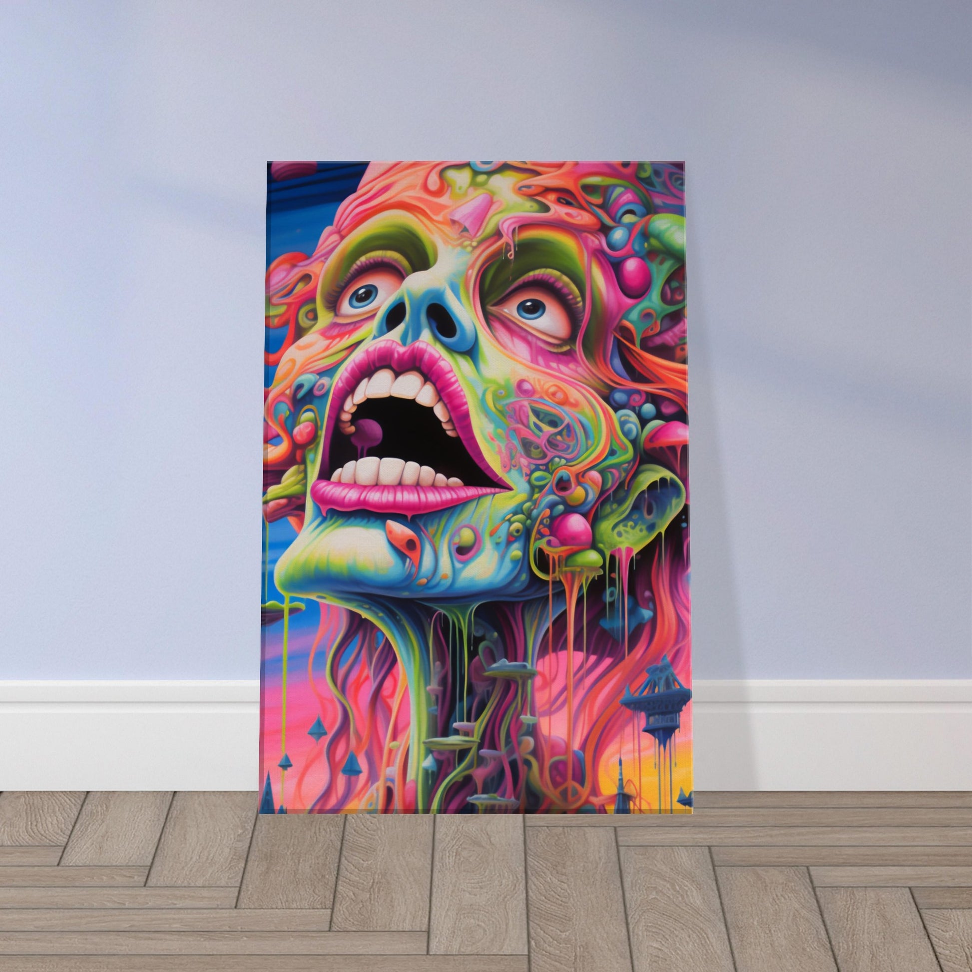 Abstract psychedelic wall decor
