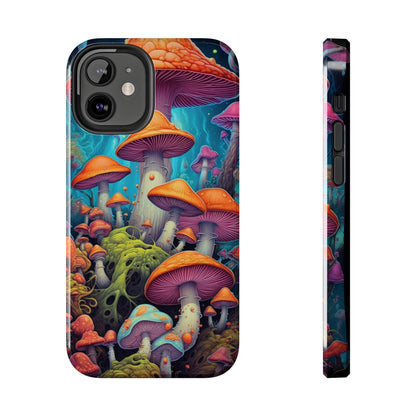 Trippy Magic Mushroom Tough iPhone Case | Embrace the Psychedelic Enchantment