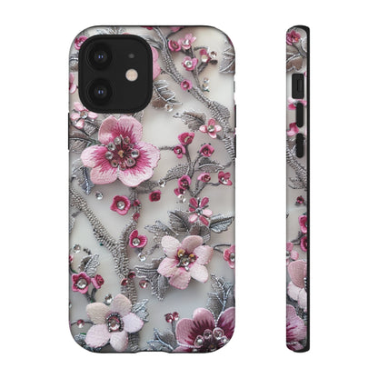 Coquette Aesthetic Floral Art iPhone 12 Case