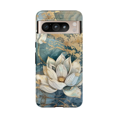 Zen Lotus Gold Floral Phone Case