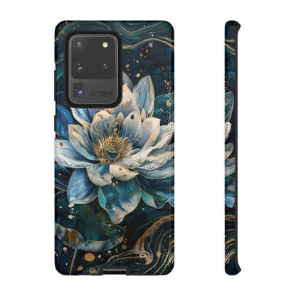 Zen Stained Glass Lotus Floral Design Phone Case