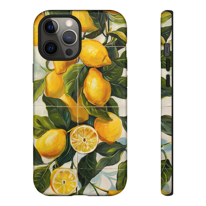 Mediterranean Lemon Italian Tile iPhone 14 Case