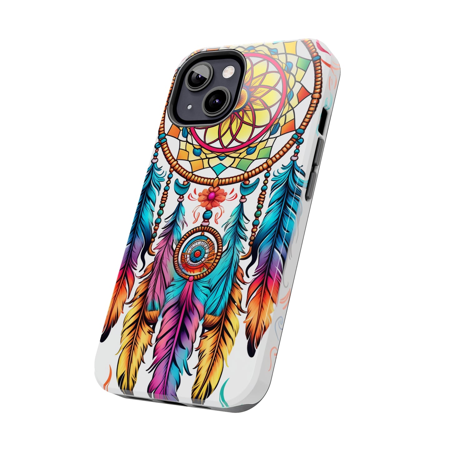 Psychedelic Native American Dreamcatcher iPhone Case | Fusion of Art and Cultural Heritage